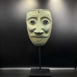 Han dynasty Antique! Chinese Bronze soldier face Mask Chinese mask bronze Decoration Art Deco mask decoration China bronze ancient