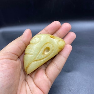 Antique Han  Dynesty Handcarved White Jade