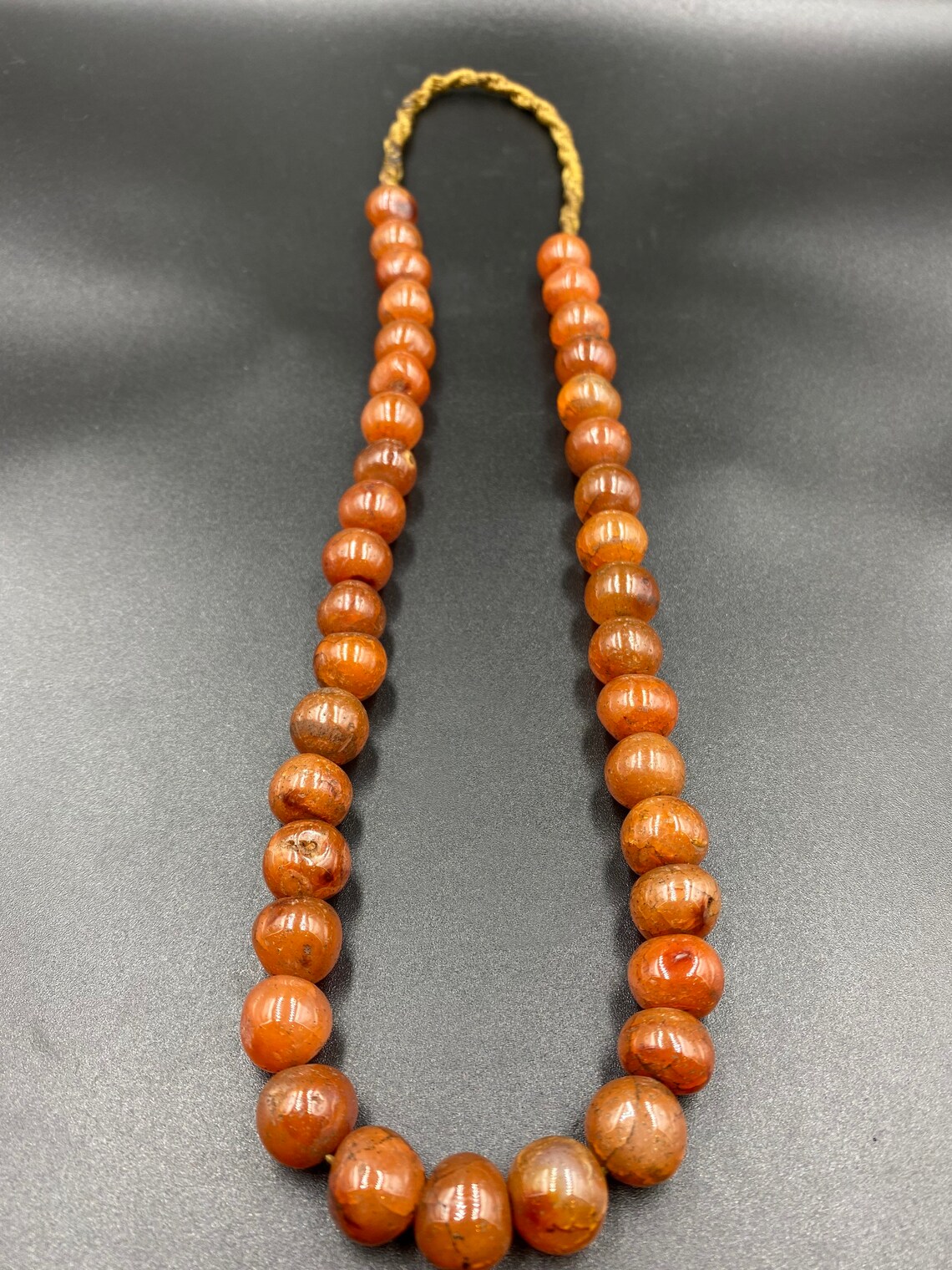 Old Carnelian Prayer Mala Beads Necklace From Nepal Etsy