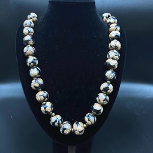 Beautiful 1800s old African glass beads wonderful color beads necklace trade beads Venetian beads Amazing color necklace