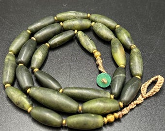 古代ビルマ翡翠ビーズ - ピュー仏教様式 - Etsy 日本