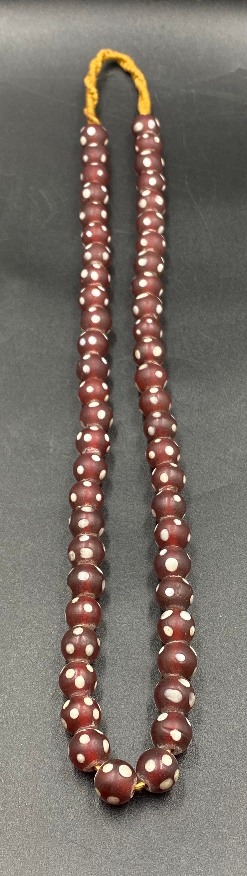 Lovely Old Ancient Rare Wonderful Red Glass Trade Beads