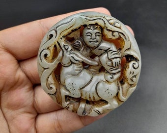 JADEX 公式アカウント03ドイツ、フリードリヒアウグスト一世メダル珍品 Antique Carved Chinese Green Jade 'phoenix' Boulder Statue