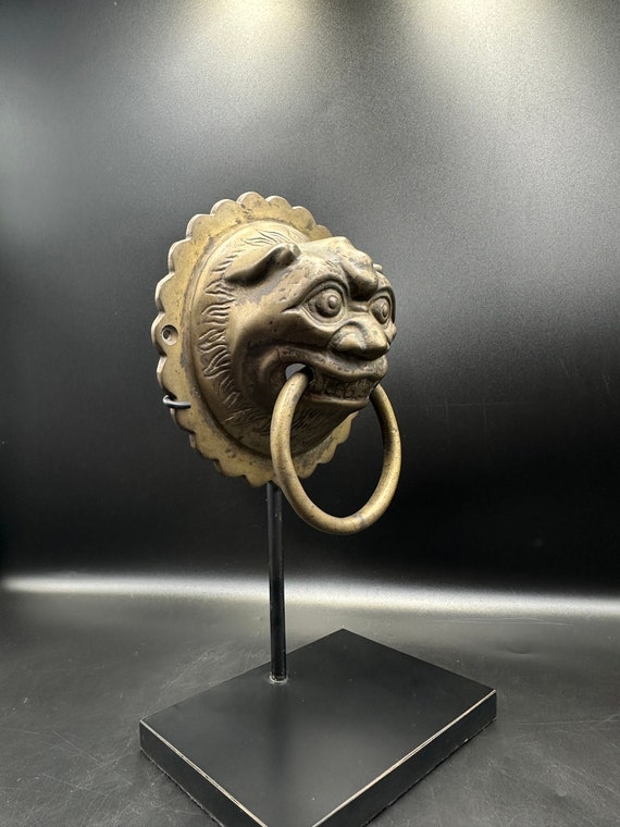 Chinese Bronze Tiger Face Door Bell, Art Deco Antique Art - Etsy