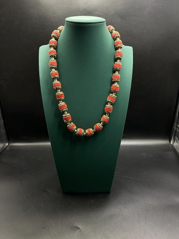 Buy Most Beautiful Old Long Natural Coral Beads Necklace With