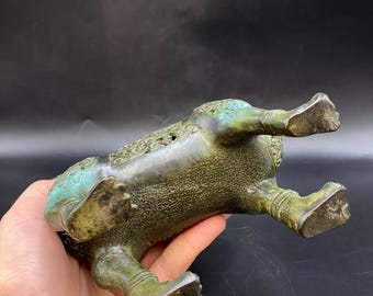 Chinese Bronze Cat Incense Burner, Art Deco Animal Figure - Etsy