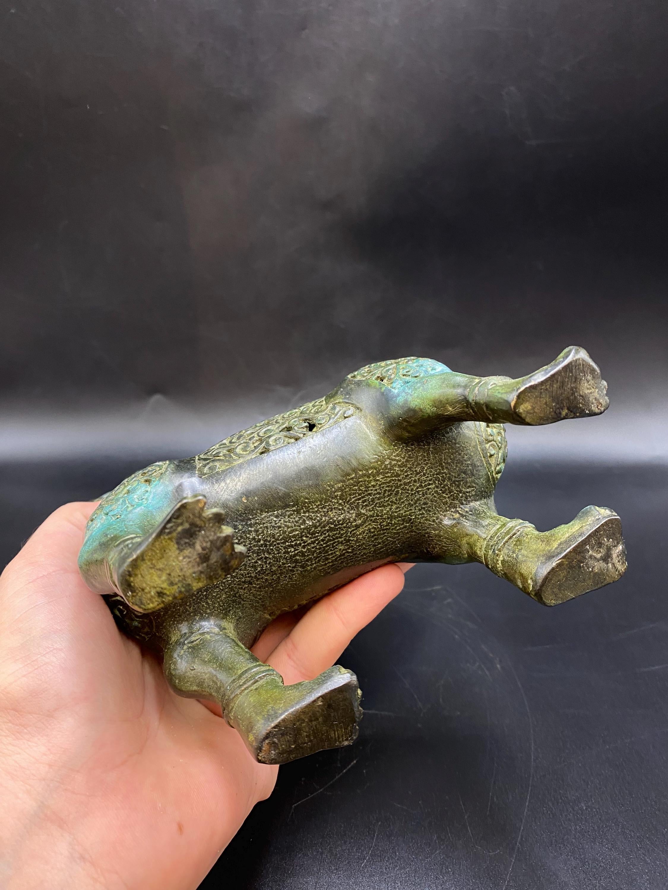 中国ブロンズ猫香炉、アールデコ調動物像 - Etsy 日本