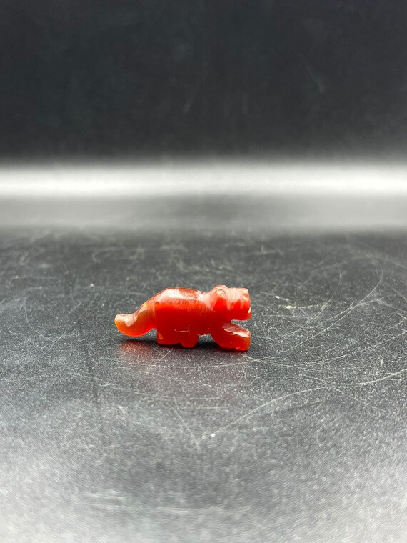 Ancient Pyu bead in Tiger shape and agate stone - image 5