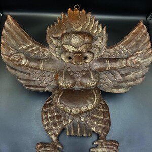 Stone Work White Metal Garuda Wall Hanging main image 0