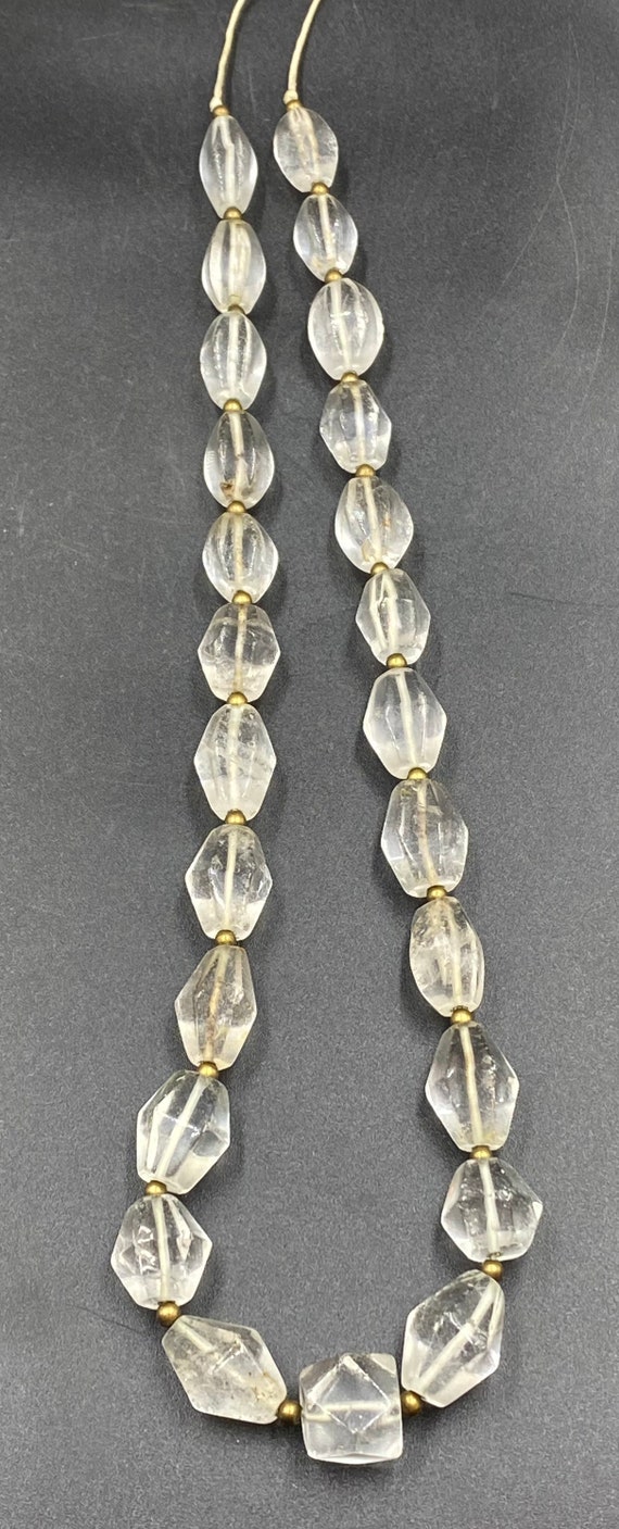 Sold at Auction: Antique Art Deco Flapper Era Rock Crystal Necklace