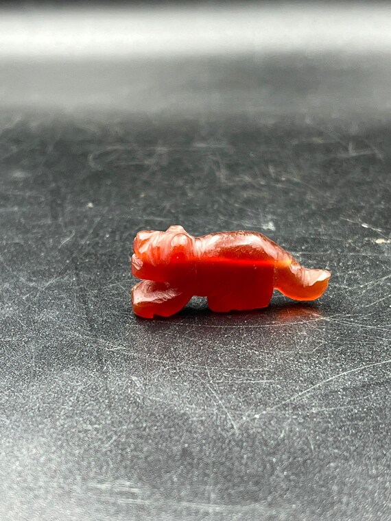 Ancient Pyu bead in Tiger shape and agate stone - image 8