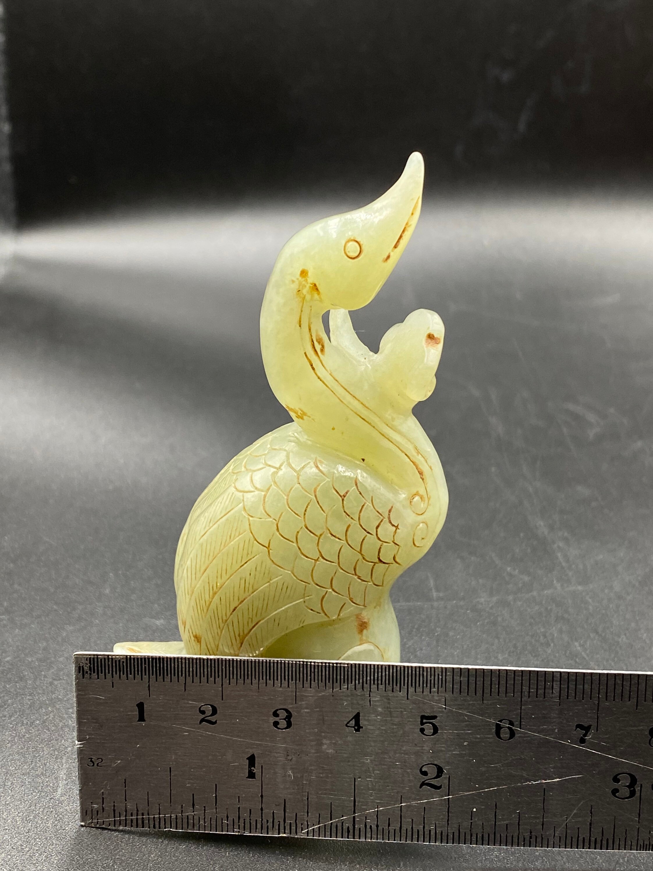 JADEX 公式アカウント03ドイツ、フリードリヒアウグスト一世メダル珍品 Old Green Jade Carved Phoenix Bird Figure - Etsy