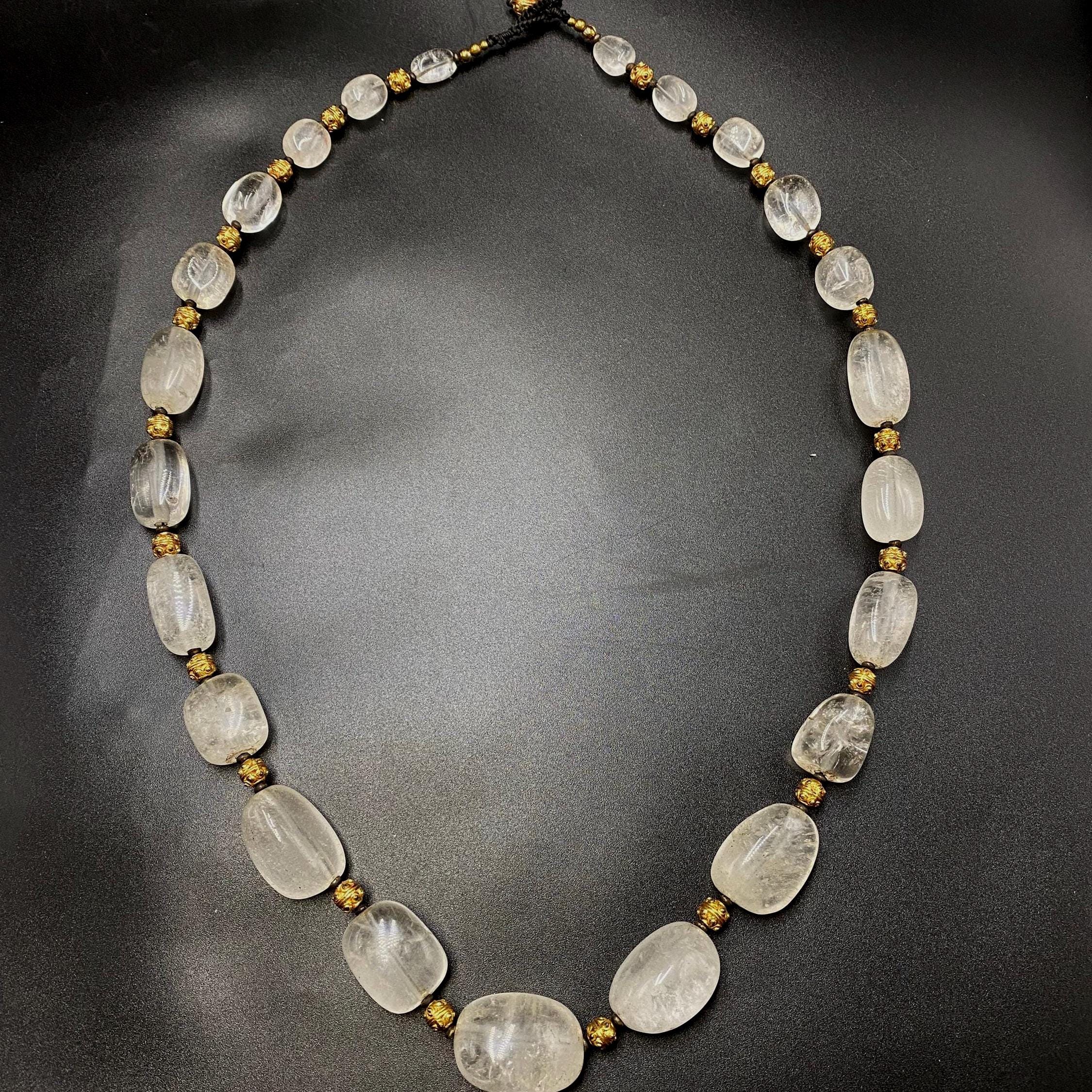 古代アフガニスタンの水晶ネックレス - Etsy 日本