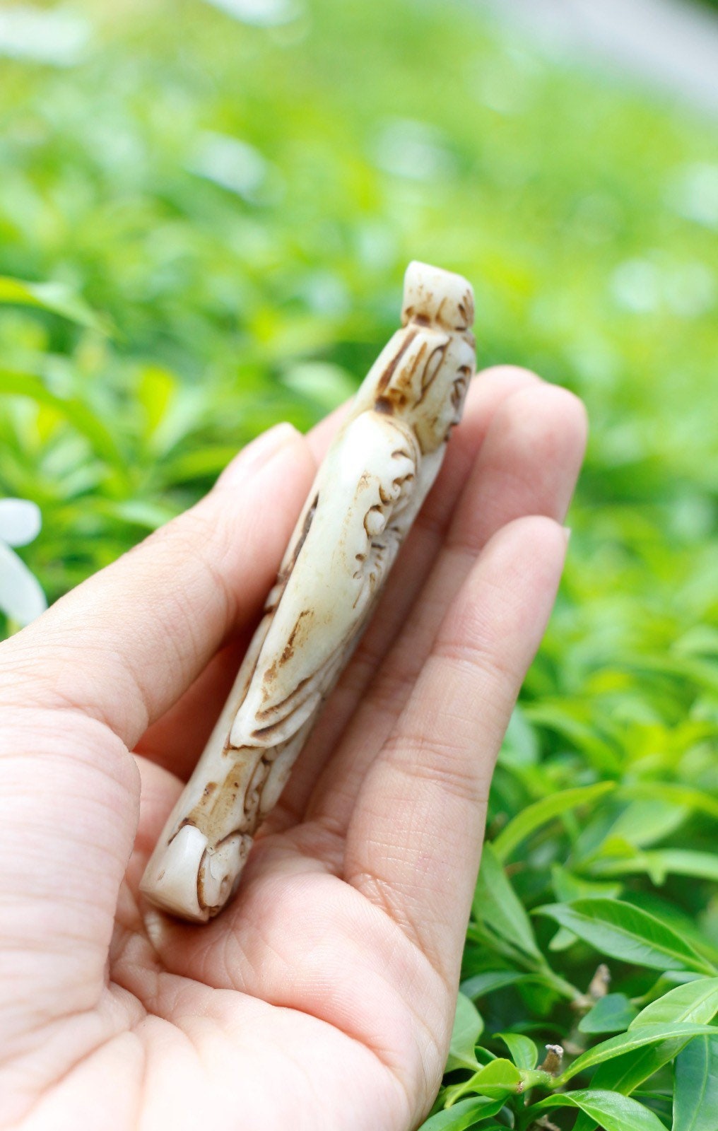Ancient Chinese White Jade Statue Natural Stone Top-quality