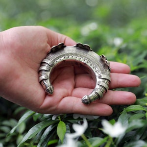 Vintage bracelet, Rajasthani indian Silver, Handmade
