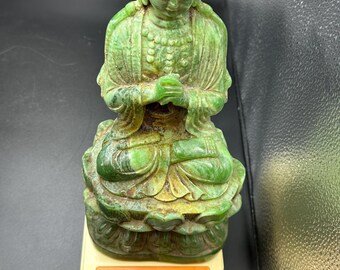 古翡翠 緑黄玉 彫刻 手彫り 人形 ネフライト 軟玉 王朝 アンティーク 風水 和田玉 緑玉 古翡翠 彫刻 花 蝶 軟玉 ネフライト アンティーク