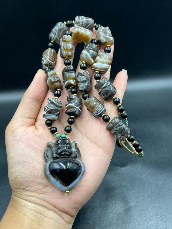 Ancient Unique Shape Animal Pendant With Old Pyu … - image 3