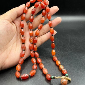 Ancient Burmese Carnelian beads top quality