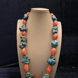 Tibetan Turquoise And Agate Necklace