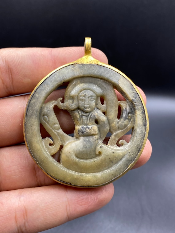 Chinese Jade Collectibles Ancient Chinese Lady Da… - image 1