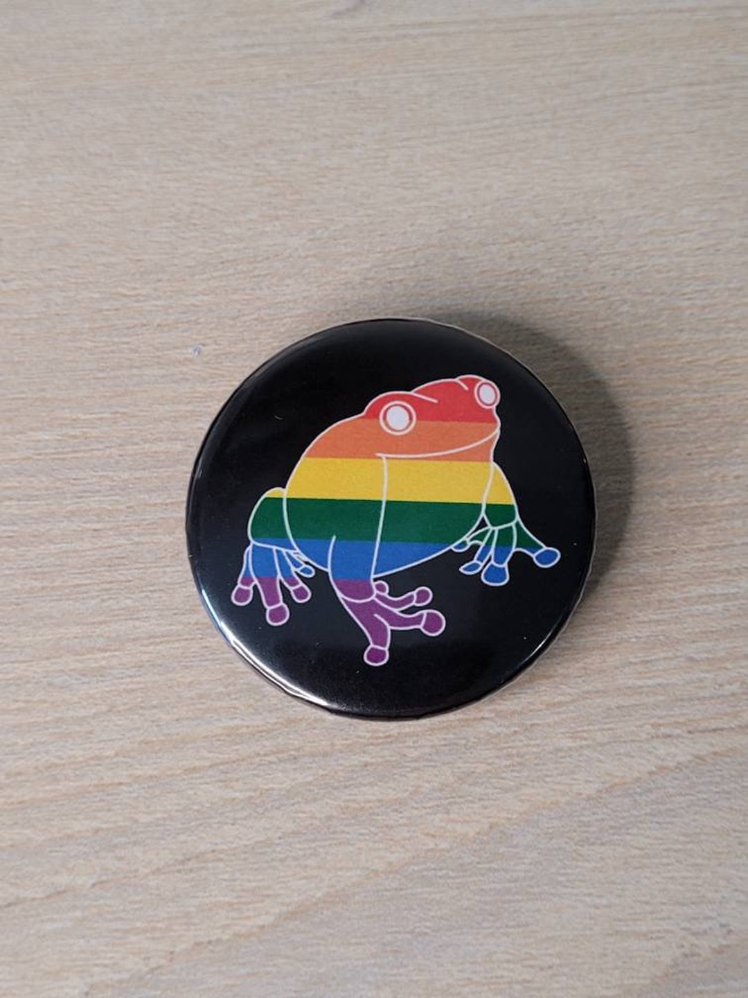 LGBTQ Frog Badges Etsy