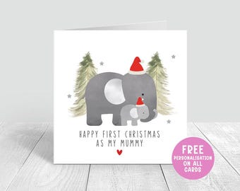 First Christmas As my Mummy, Babys First Christmas, Newborn To Mummy, Christmas Card For Mummy, Mummys First Christmas, Merry Christmas