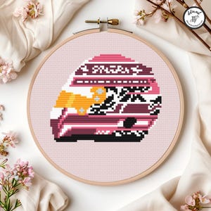 F1 Kimi Antonelli 2025 season helmet - PDF cross stitch pattern formula one fans driver 12 special miami livery motorsport Mercedes decor