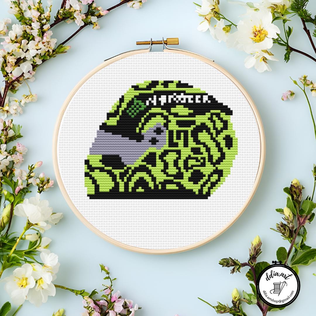 F1 Lando Norris Helmet - Pdf Instant Download Cross Stitch Pattern