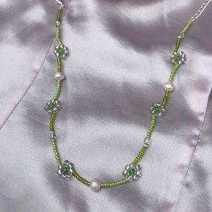 DAISY FLOWER BEADED Necklace Choker Pearl Necklaces Beaded Necklaces Flower Beaded Necklace Aesthetic Necklace Seed Bead Necklace Etsy Canada