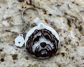 Golden Doodle Key Chain, Mothers Day Gift from Dog, Labradoodle Gifts,