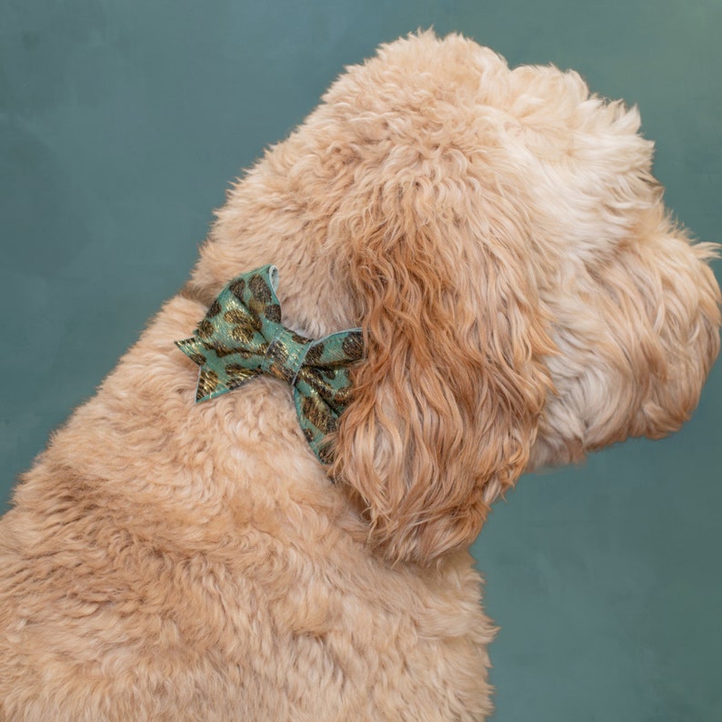 Dog Collar Bow, Dog Wedding Attire, Goldendoodle Doodle Mom, image 2