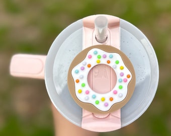 Donut Tumbler Topper, Mother's Day Gift Basket Ideas, Donut Birthday Party,