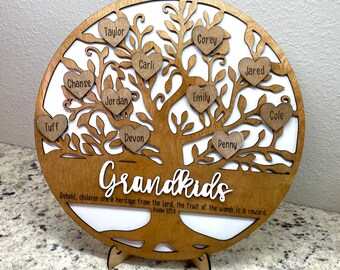 Personalized Family Tree, Mother's Day Family Tree, Great Grandparent Gift,