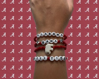 Pulseras espirituales con cuentas de la Universidad de Alabama