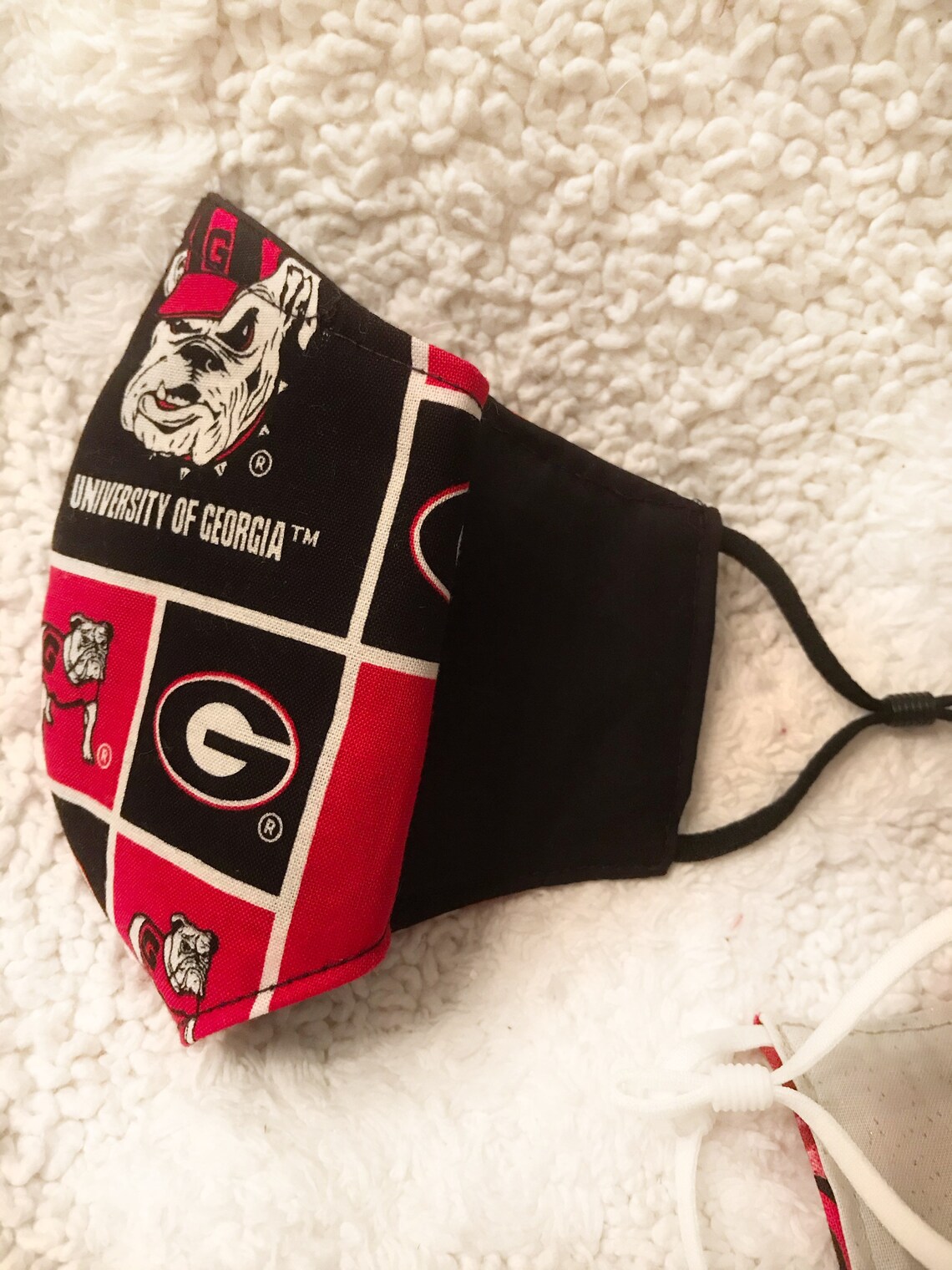 University of Face Mask UGA Face Mask Go Dawgs Face Etsy