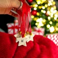Personalized Clay Star Christmas Ornament, Handmade Bauble