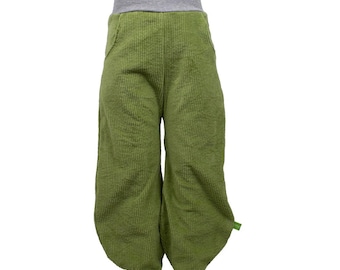 Damen Pumphose Yogahose Cord Apfelgrün