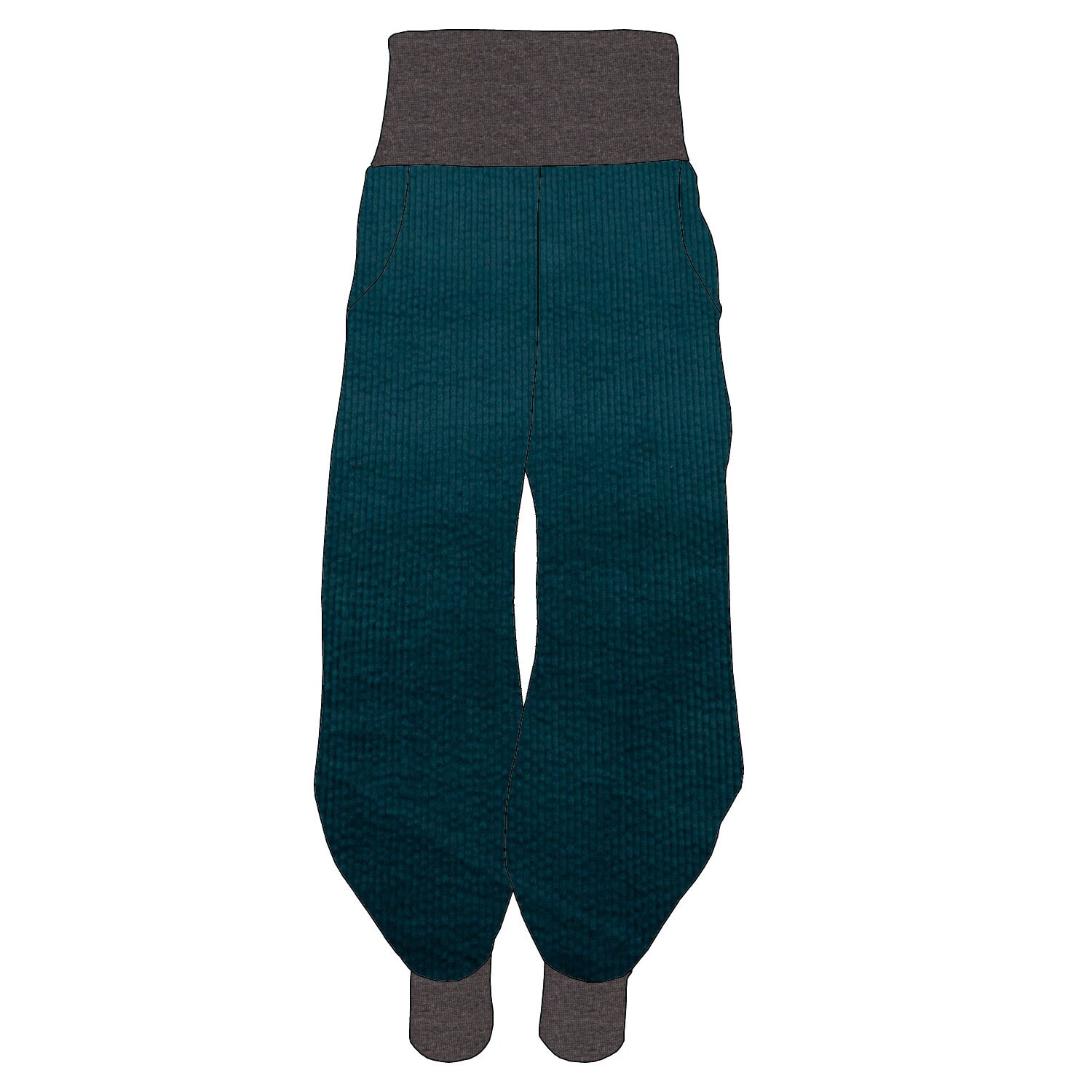 Women's Bloomers Corduroy Trousers Comfortable Trousers Maternity Trousers Cord Petrol