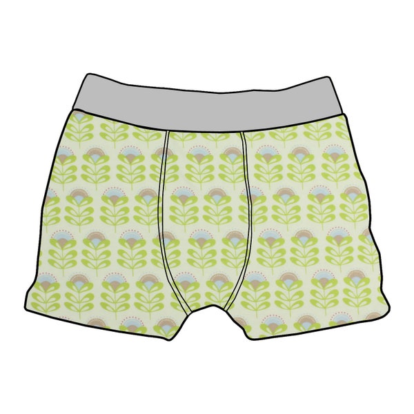 Kinder Boxershorts Unterhose Kleine Blumen