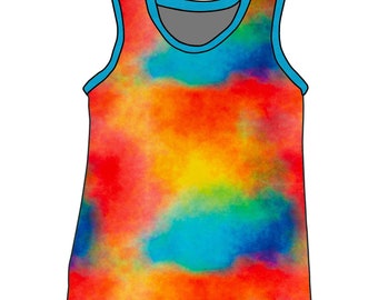 Kinder Tanktop Unterhemd Unterleibchen Batik