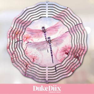 Dragonfly Wind Spinner PNG File Sublimation Design Digital Download