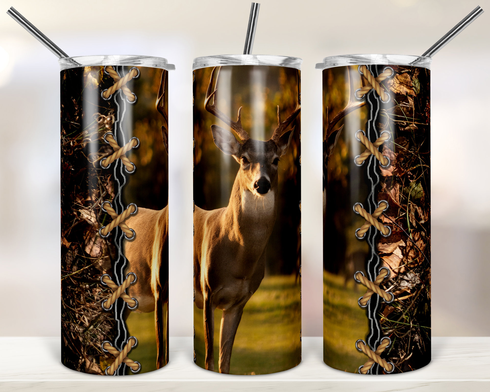 Tapered Tumbler PNG File Digital Download Deer Hunting 20oz Skinny ...
