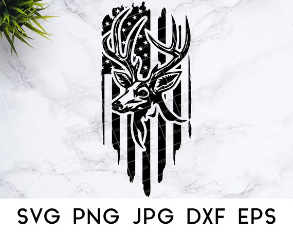 Download Hunting SVG Hunting Distressed American Flag svg Deer svg ...