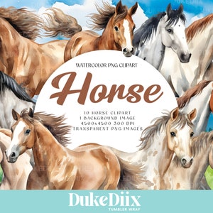 Horse Clip Art Transparent Background PNG File Digital Download For Commercial Use