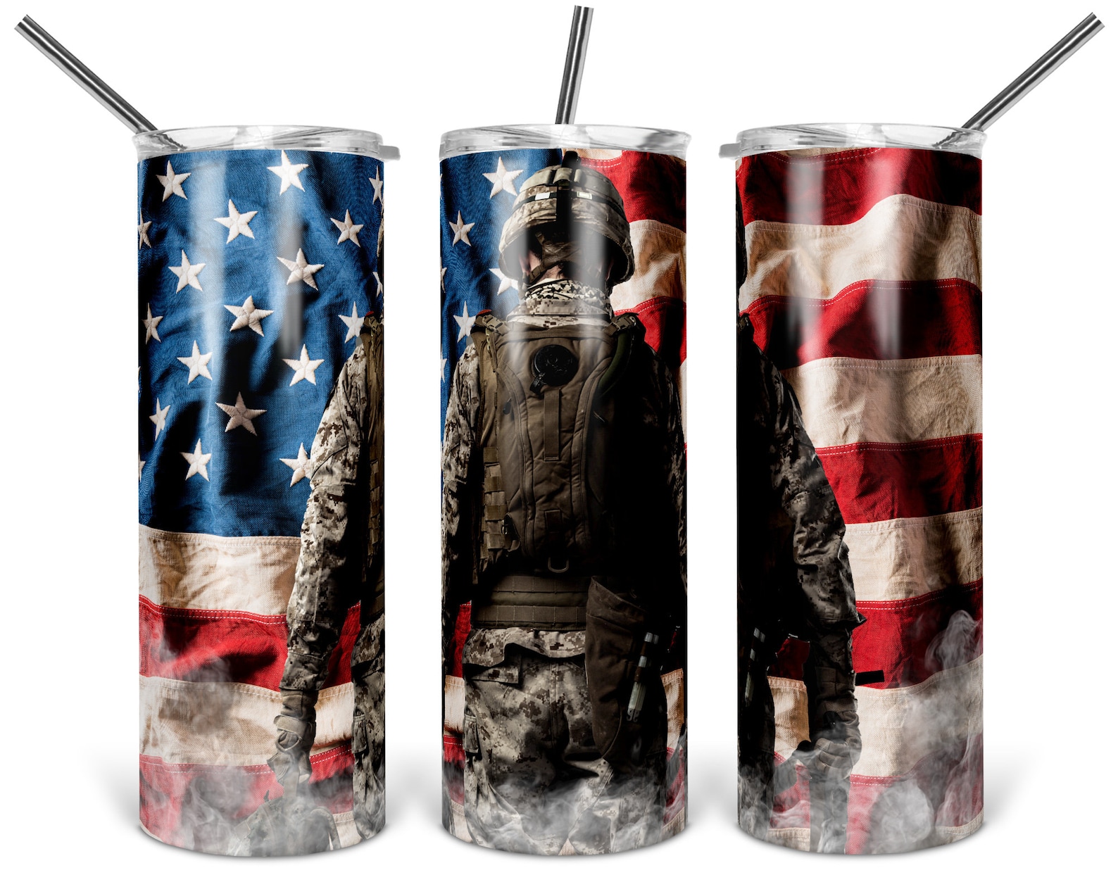 20oz Skinny Tumbler Sublimation Designs Patriotic American Etsy