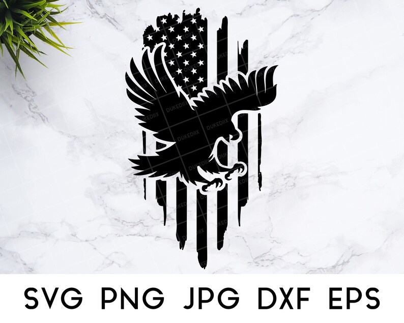 Distressed Flag Eagle SVG American Flag svg Eagle America | Etsy
