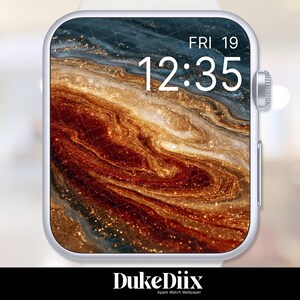 Glitter Marble Apple Watch Wallpaper, Glitter Ziffernblatt, Smartwatch Hintergrund, Bildschirmschoner, Ästhetisches Apple Uhrengesicht