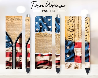 American We The People Pen Wraps, Pen sublimation, Pen Wraps Waterslide, Epoxy Pen Wraps, Ink Joy Wraps PNG File Digital Download