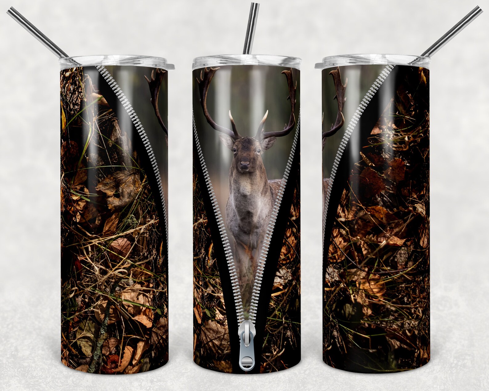 20oz Skinny Tumbler Sublimation Designs Deer Hunting and Camo Hunt ...