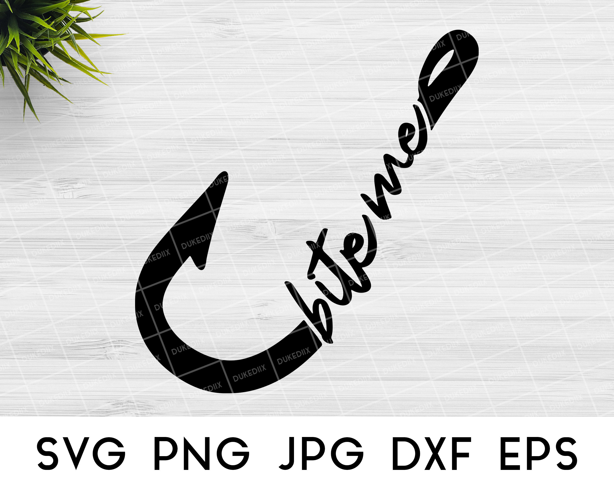 Download Bite Me Fishing Svg Fishing Hook Svg Files For Cricut Etsy